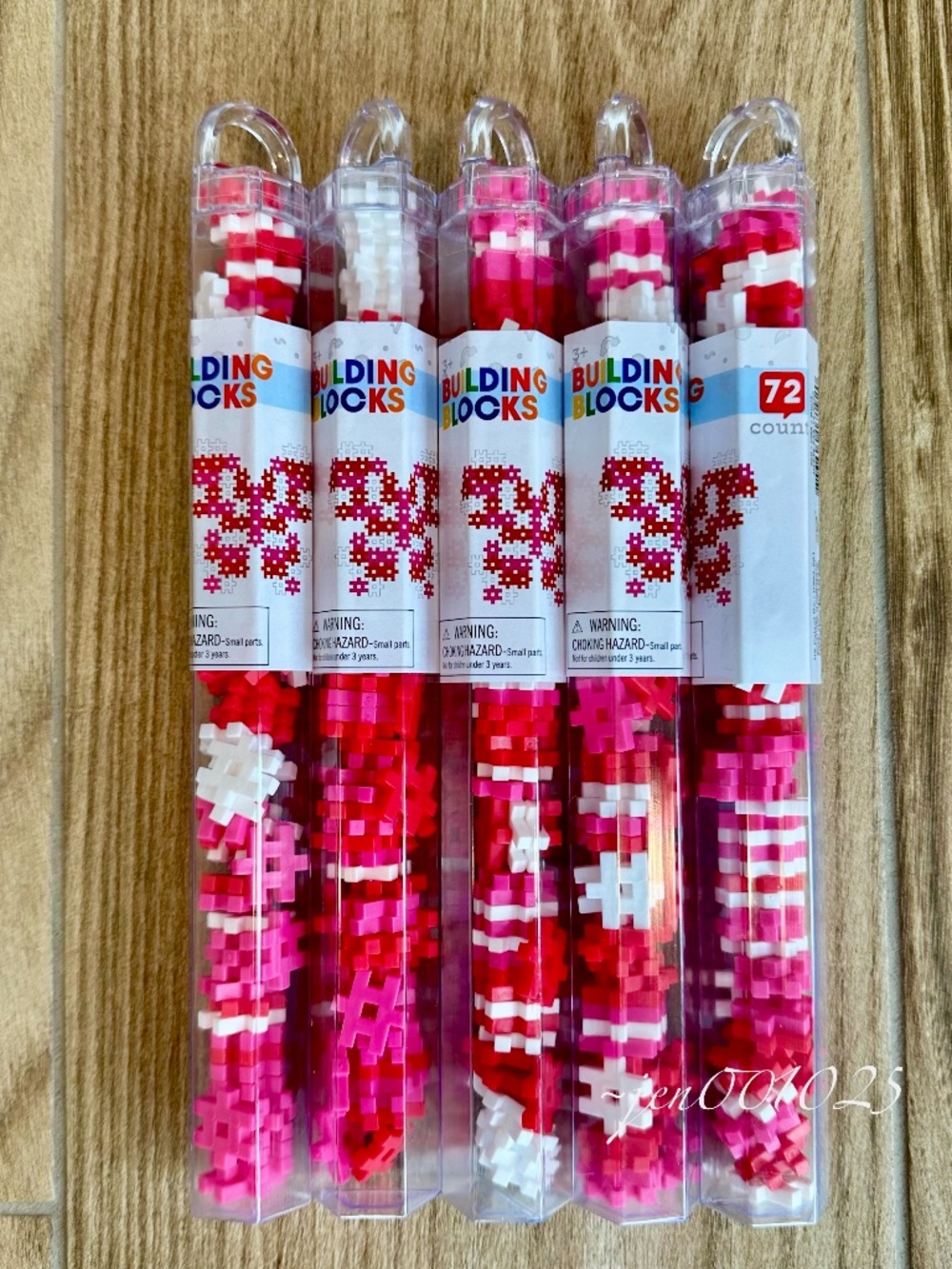 5 Sets Target Hashtag Building Blocks Valentine's Day Colors